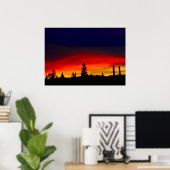 Yellowstone Sunset Poster (Heimbüro)