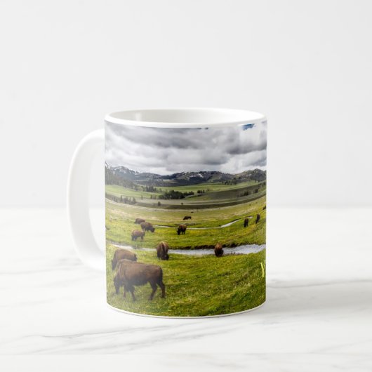Yellowstone Tasse-Buffalo Kaffeetasse (Vorderseite Links)