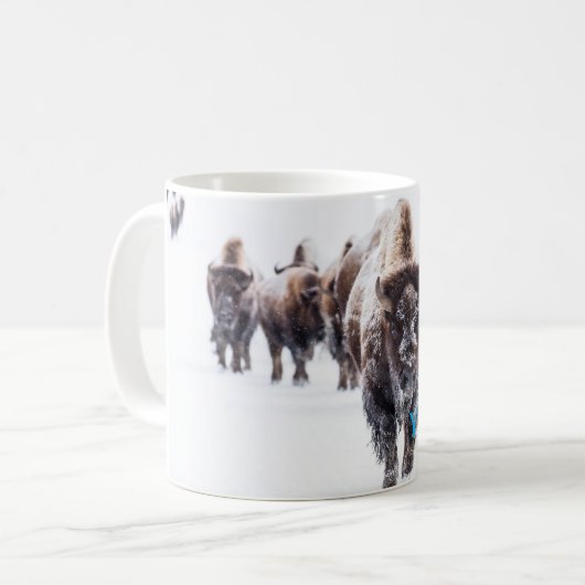 Yellowstone Tasse-Buffalo Kaffeetasse (Vorderseite Links)