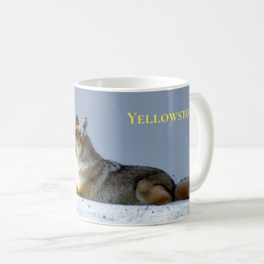 Yellowstone Tasse-Coyote Kaffeetasse (VorderseiteRechts)