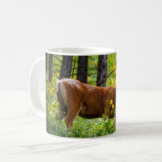 Yellowstone Tasse-Hirsch Kaffeetasse (Vorderseite Links)