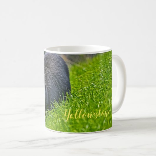 Yellowstone Tasse-Schwarzer Bär Kaffeetasse (VorderseiteRechts)