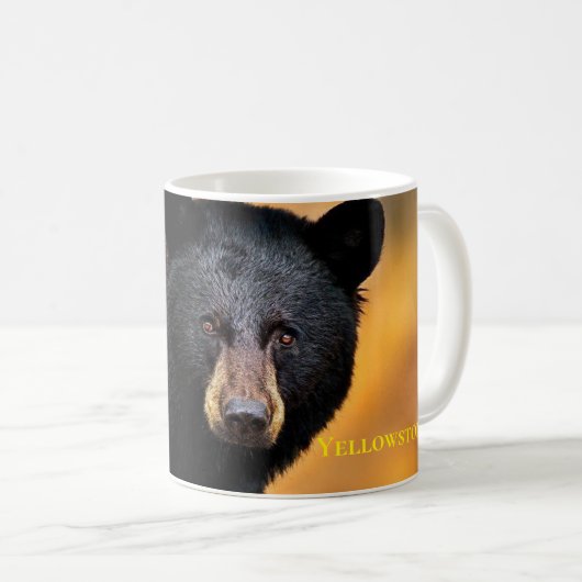 Yellowstone Tasse-Schwarzer Bär Kaffeetasse (VorderseiteRechts)