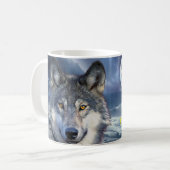 Yellowstone Tasse-Wolf Kaffeetasse (Vorderseite Links)
