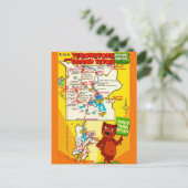 Yellowstone & Teton Parks Illustrierte Karte (Stehend Vorderseite)