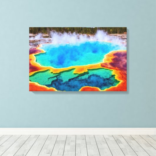 Yellowstone Thermal Hot Pot Leinwand Art (Insitu (Holzboden))