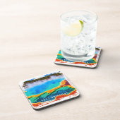 Yellowstone Thermal Hot Spring Beverage Coaster Getränkeuntersetzer (Rechte Seite)