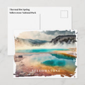 Yellowstone Thermal Hot Spring Postkarte (Vorne/Hinten)