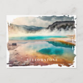 Yellowstone Thermal Hot Spring Postkarte (Vorderseite)