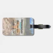 Yellowstone-Thermalbad Gepäckanhänger (Rückseite horizontal)