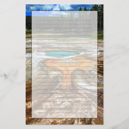 Yellowstone-Thermalpool Briefpapier (Vorderseite)