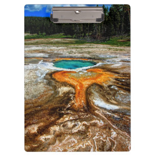 Yellowstone-Thermalpool Klemmbrett
