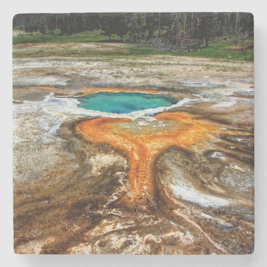 Yellowstone-Thermalpool Steinuntersetzer (Vorderseite)