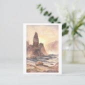Yellowstone Tower Falls Vintag Prang Lithograph Postkarte (Stehend Vorderseite)