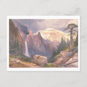 Yellowstone Tower Falls Vintage Prang Lithografie Postkarte