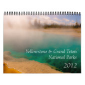 Yellowstone u. großartige Teton Nationalparks 2012 Kalender (Titelbild)