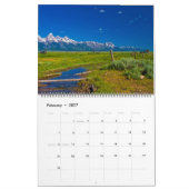 Yellowstone und großartiger Teton Nationalpark Kalender (Feb 2027)