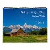 Yellowstone und großartiger Teton Nationalpark Kalender (Titelbild)