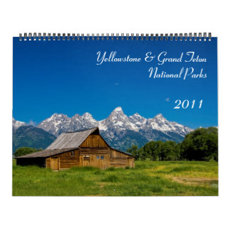 Yellowstone und großartiger Teton Nationalpark Kalender