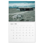 Yellowstone und großartiger Teton Nationalpark Kalender (Mär 2026)