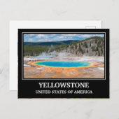 Yellowstone USA Postcard Postkarte (Vorne/Hinten)