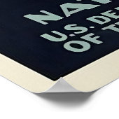 Yellowstone Vintag | Reisedarstellung Poster (Ecke)