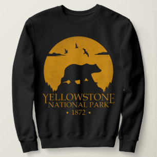 Yellowstone Vintag Retro Bear USA Nationalpark Sweatshirt