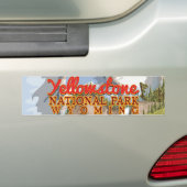 Yellowstone Vintage Poster Autoaufkleber (Auf Auto)