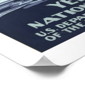 Yellowstone Vintage Travel Poster (Ecke)