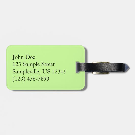 Yellowstone Wasserfall Gepäckanhänger (Rückseite horizontal)