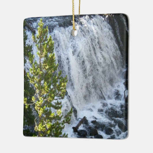 Yellowstone Wasserfall Keramikornament (Links)