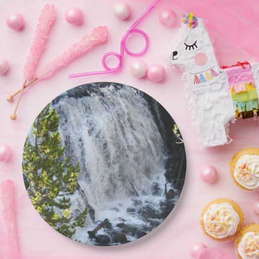 Yellowstone Wasserfall Pappteller (Party)