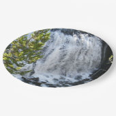 Yellowstone Wasserfall Pappteller (Schrägansicht)