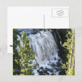 Yellowstone Wasserfall Postkarte (Vorne/Hinten)