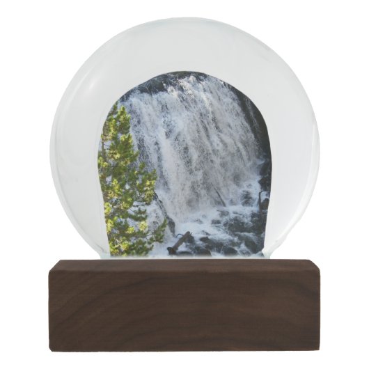 Yellowstone Wasserfall Schneekugel (Rückseite)