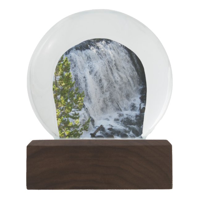 Yellowstone Wasserfall Schneekugel (Vorderseite)