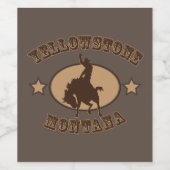 Yellowstone Weinetikett (Einzelnes Label)