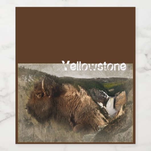 Yellowstone Weinetikett (Einzelnes Label)