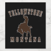 Yellowstone Weinetikett (Einzelnes Label)