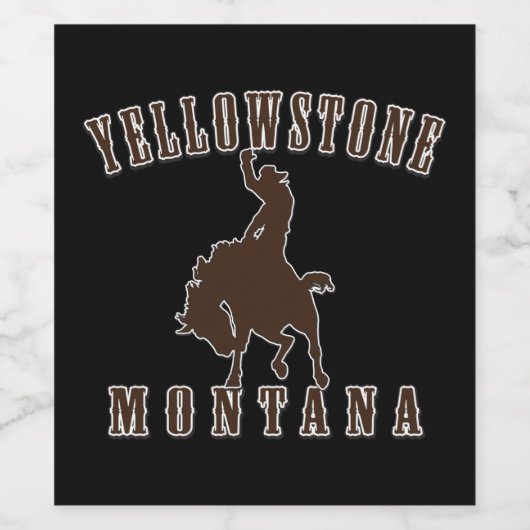 Yellowstone Weinetikett (Einzelnes Label)