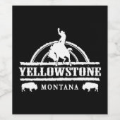 Yellowstone Weinetikett (Einzelnes Label)
