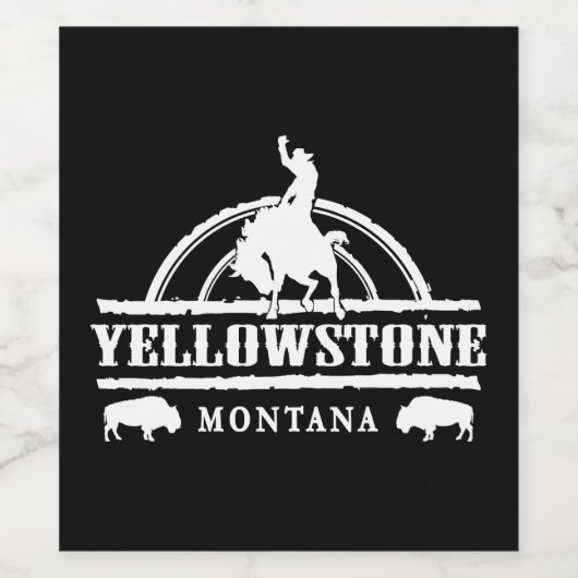 Yellowstone Weinetikett (Einzelnes Label)