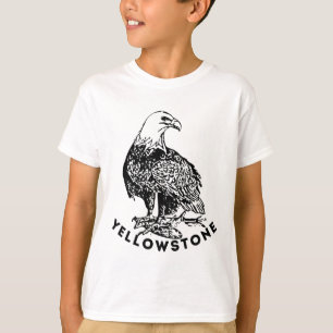 Yellowstone-Weißkopfseeadler Parkvogel-Logo T-Shirt