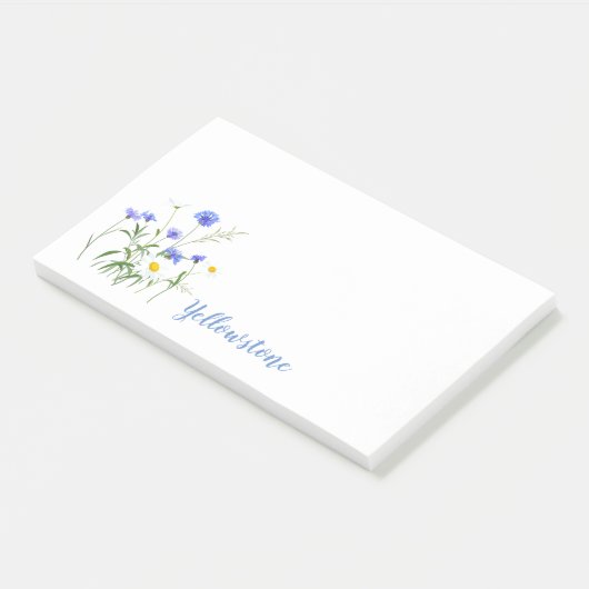 Yellowstone-Wildblumen Post-it-Notes Post-it Klebezettel (angewinkelt)