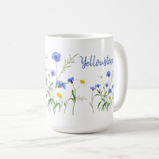 Yellowstone Wildblumen Tasse (VorderseiteRechts)