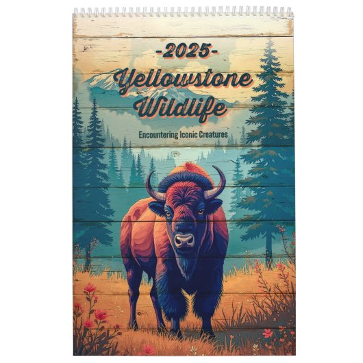 Yellowstone Wildlife Calendar Kalender (Titelbild)