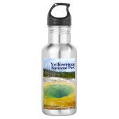 Yellowstone: Winden-Pool mit Text Trinkflasche (Vorderseite)