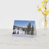 Yellowstone Winterlandschaft Fotografie Karte (Gelbe Blume)