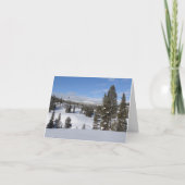 Yellowstone Winterlandschaft Fotografie Karte (Vorderseite)