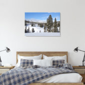 Yellowstone Winterlandschaft Fotografie Leinwanddruck (Insitu (Schlafzimmer))